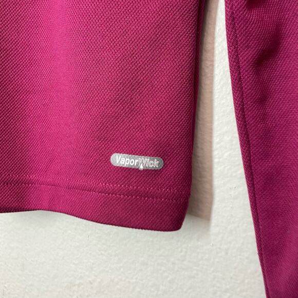 The North Face TNF Long Sleeve 1/4 Zip Shirt Flight Series sz Small Magenta - Picture 6 of 9